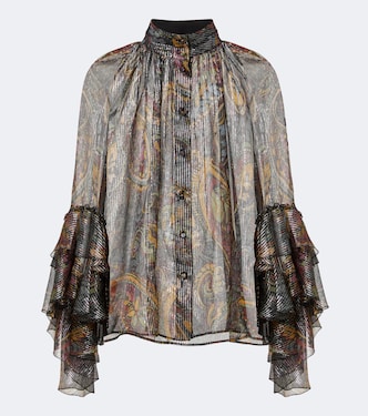 Printed silk-blend blouse | Etro