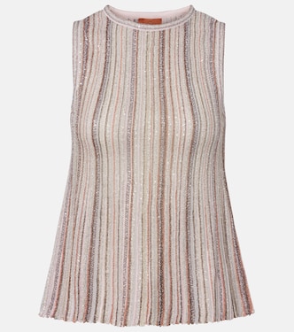 Striped lamé top | Missoni