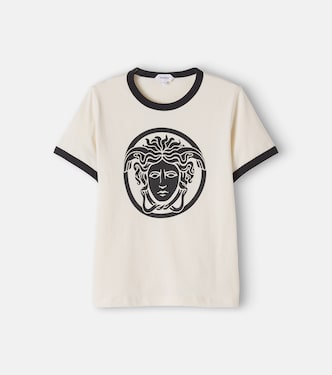 Camiseta Medusa de jersey de algodón estampada | Versace Kids