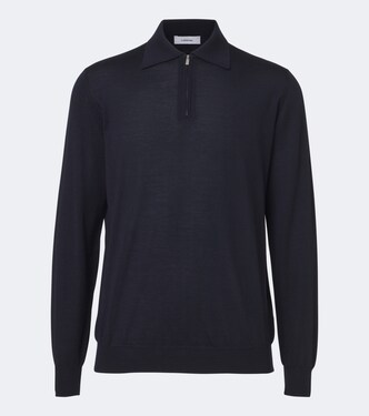 Wool, silk, and cashmere polo sweater | Lardini