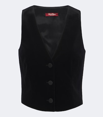 Elegante cotton velvet vest | Max Mara