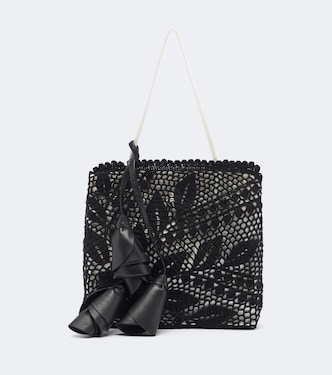 Julia crochet satin top-handle bag | Magda Butrym