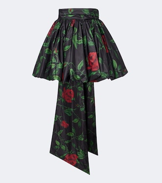 Mini-jupe à fleurs et nœud | Blumarine
