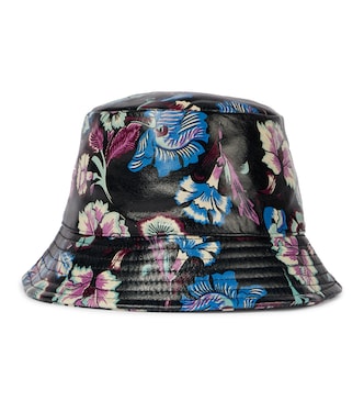 Haley floral leather bucket hat | Isabel Marant