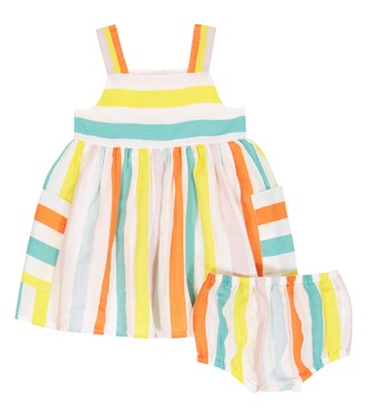 Baby striped dress and bloomers set | Stella McCartney Kids