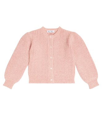 Ribbed-knit wool and mohair cardigan | Tartine et Chocolat