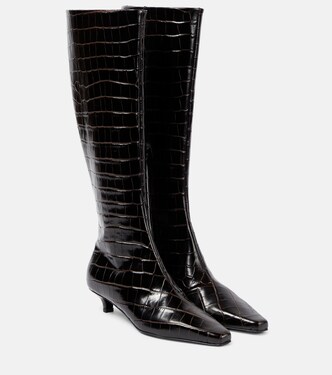 Leather knee-high boots | Toteme