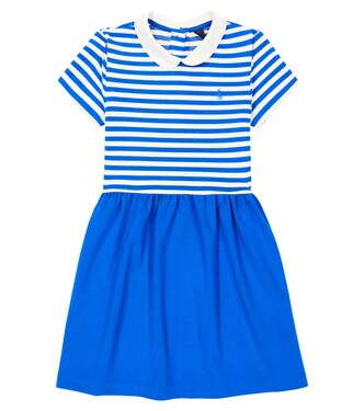 Striped cotton-blend dress | Polo Ralph Lauren Kids