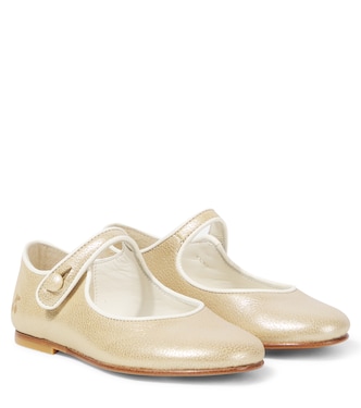 Ella metallic leather Mary Jane flats | Bonpoint