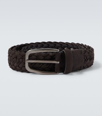 Braided leather belt | Zegna