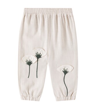 Baby Anje embroidered linen pants | Donsje