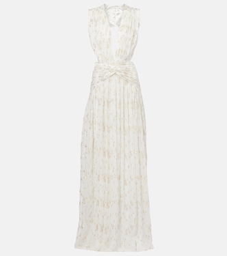 Luccia cutout silk jacquard gown | Costarellos