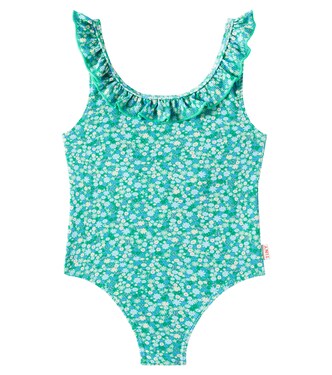 Garden floral ruffled swimsuit | Tinycottons