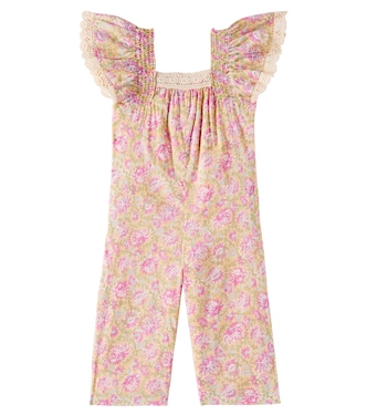 Irene ruffled floral cotton jumpsuit | Louise Misha