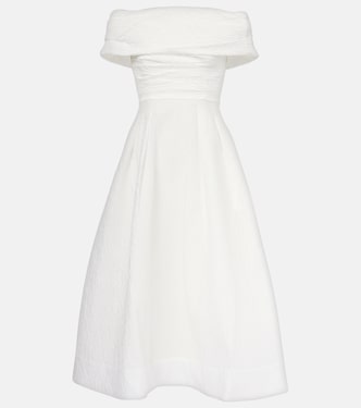 Robe midi Adalyn à encolure bardot | Rebecca Vallance