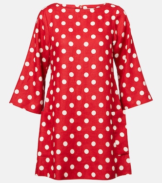 Robe Nina en lin à pois | Posse