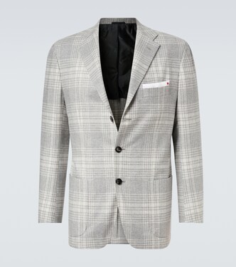 Prince Of Wales wool-blend blazer | Kiton