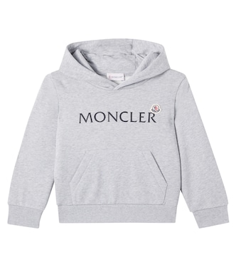 Logo cotton jersey hoodie | Moncler Enfant