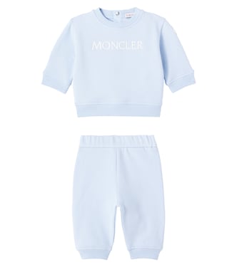 Baby cotton-blend fleece sweatshirt and sweatpants set | Moncler Enfant