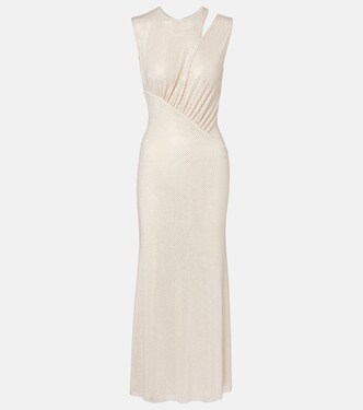 Embellished cutout midi dress | Self-Portrait