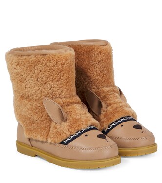 Wadou leather and shearling boots | Donsje
