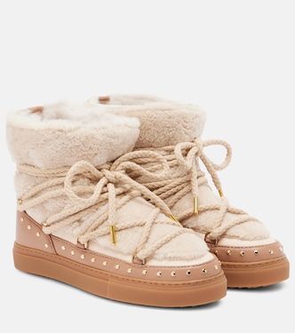 Schneestiefel Curly Rock aus Shearling und Leder | Inuikii
