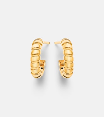 Bvlgari Tubogas 18kt gold hoop earrings | Bvlgari