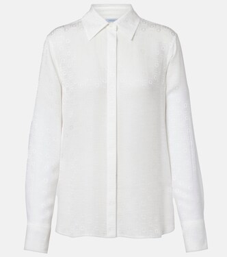 Gancini 실크 크레이프 셔츠 | Ferragamo