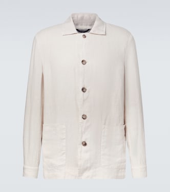 Oxford-Jacke aus Leinen | Fedeli