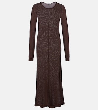 Semi-sheer crêpe maxi dress | Lemaire