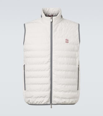 Logo down vest | Brunello Cucinelli
