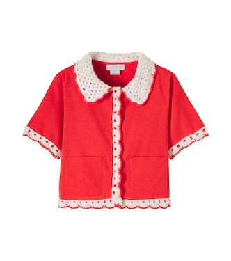 Top in cotone con ricamo | Stella McCartney Kids