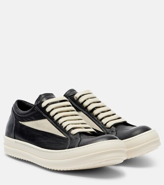 DRKSHDW Vintage leather sneakers | Rick Owens