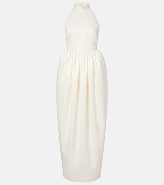 Bridal halterneck satin gown | Rotate