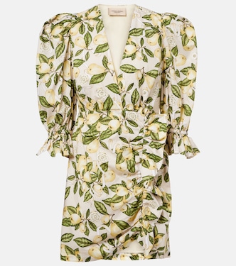 Printed cotton-blend minidress | Adriana Degreas