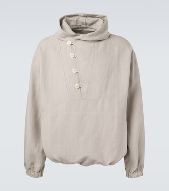 Hooded linen jacket | Stòffa