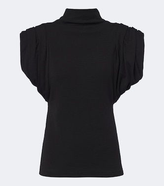 High-neck wool-blend top | Mugler