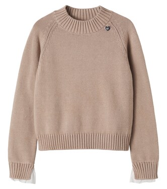 Cotton and wool sweater | Monnalisa