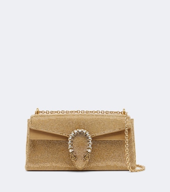 Dionysus Small embellished suede shoulder bag | Gucci