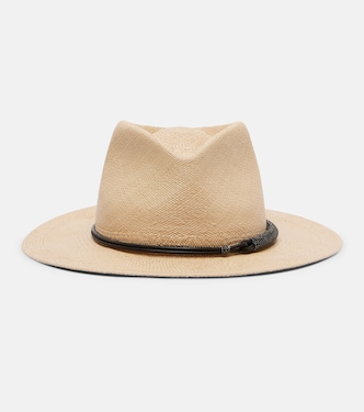 Chapeau fedora Monili en paille | Brunello Cucinelli