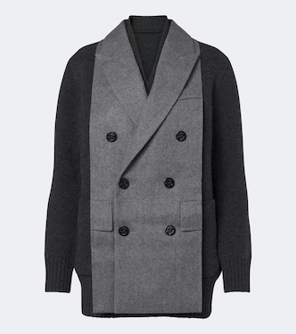 Cardigan aus einem Wollgemisch | Sacai
