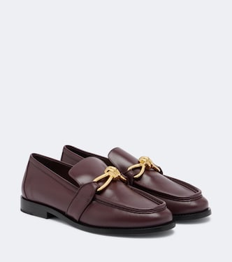 Astaire Knot leather loafers | Bottega Veneta