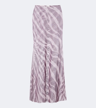 Solay printed sheer maxi skirt | Bananhot