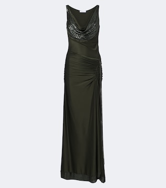 Chainmail satin gown | Rabanne
