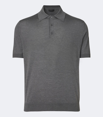 Poloshirt aus Kaschmir und Seide | Prada