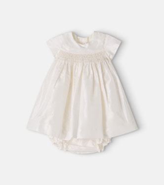 Baby Maruska silk dress and bloomers set | Bonpoint