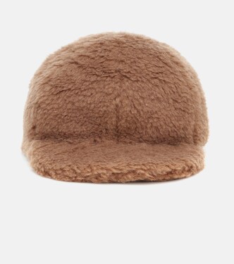 Edit camel hair and silk baseball cap | Max Mara