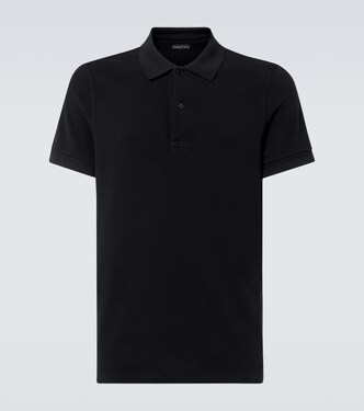 Short-sleeved cotton polo shirt | Tom Ford