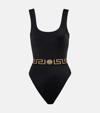 Greca printed swimsuit | Versace