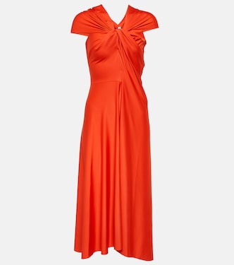 Robe midi en satin | Victoria Beckham